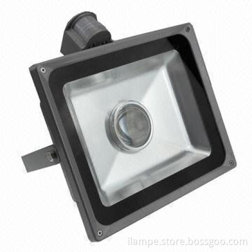IP65 LED Flood Light 50W with Sensor and Lens